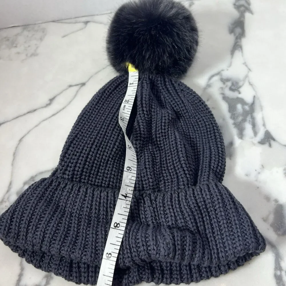 Love Your Melon x Star Wars Mandalorian Baby Yoda Grogu Knit Beanie Hat Pom Gray